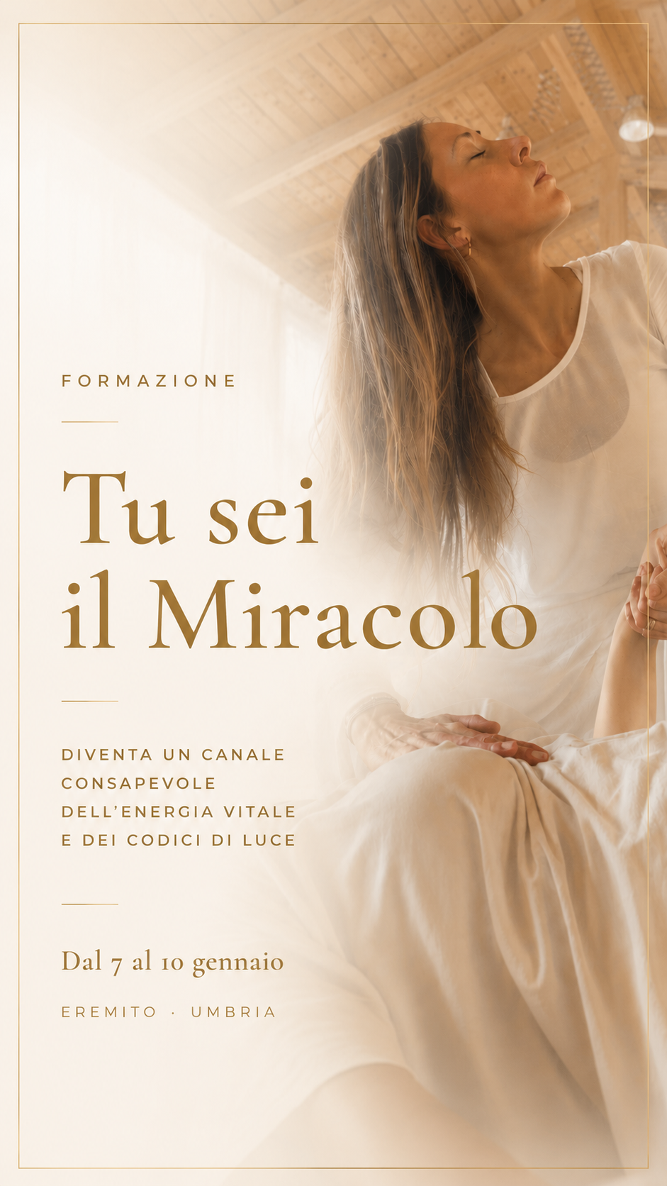 Locandina del percorso Tu sei il Miracolo, diventa un canale